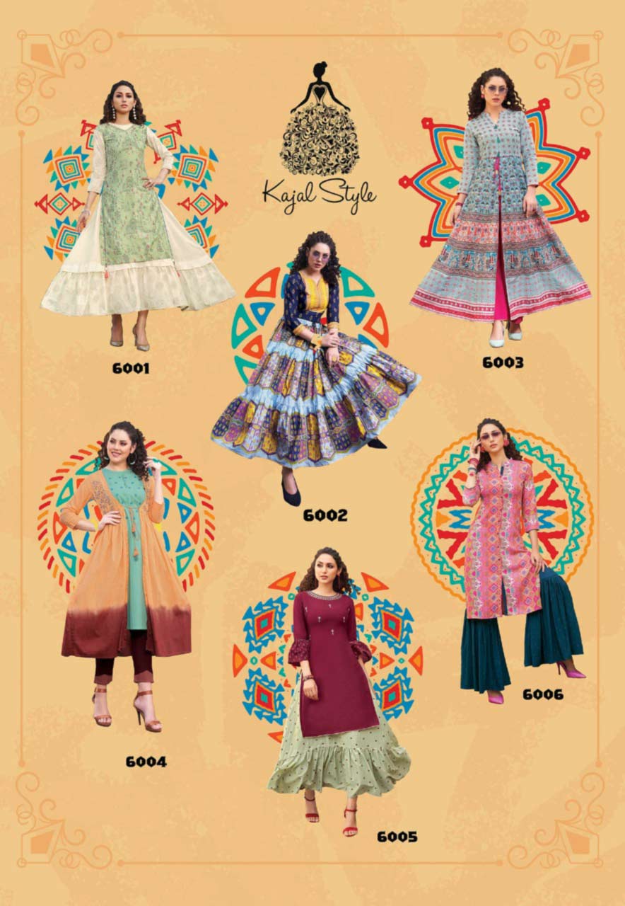 Kajal F Season's Vol-6 Wholesale Kurti Supplier Kajal F Season's Vol-6 Wholesale Kurti Supplier